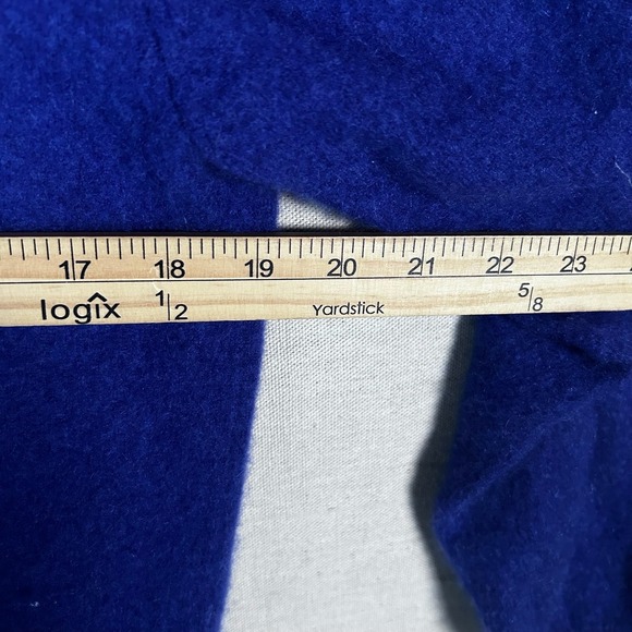 Alan Flusser Mens Blue 100% Cashmere 2 Ply V-Neck Sweater Size Large - Picture 4 of 6